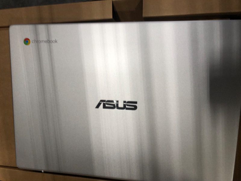 Photo 4 of ASUS C424MA-AS48F Chromebook C424, 14.0" 180 Degree FHD NanoEdge Display, Intel Dual Core Celeron Processor, 4GB LPDDR4 RAM, 128GB Storage, Silver Color, C424MA-AS48F Celeron | 4GB | 128GB