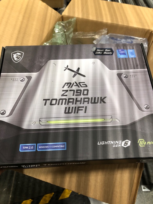 Photo 3 of MSI MAG Z790 Tomahawk WiFi Gaming Motherboard (Supports 12th/13th Gen Intel Processors, LGA 1700, DDR5, PCIe 5.0, M.2, 2.5Gbps LAN, USB 3.2 Gen2, Wi-Fi 6E, ATX)