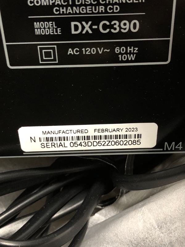 Photo 1 of Onkyo DXC390 6-Disc Carousel Changer CD Player, Black