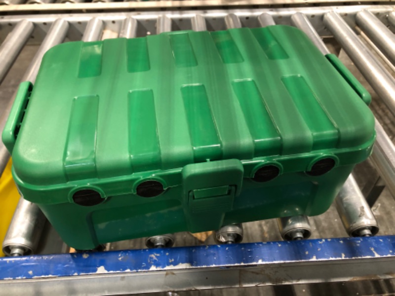 Photo 1 of Flemoon IP54 Waterproof Electrical Box, Big Outdoor Plug Cover Weatherproof, Protect Outdoor Outlet, Timer, Extension Cord, Power Strip, Pool Pump, Fountain, String Light, Holiday Decoration, Green