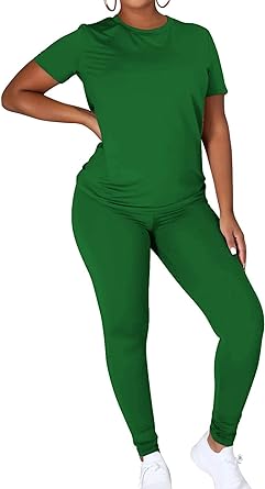 Photo 1 of TOPONSKY Women Two Piece Workout Outfits Sports Long-Pants & Short-Top Sets. Size L
