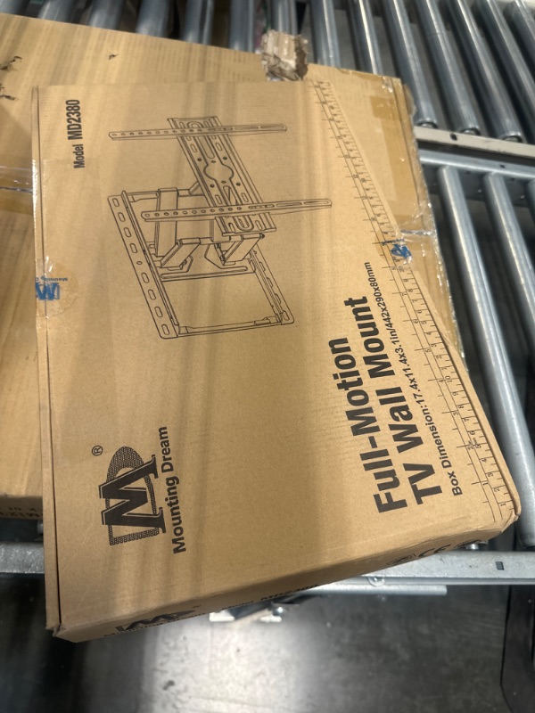 Photo 1 of Mounting Dream UL Listed TV Wall Mount for Most 32-55 inch TV, Some up to 65 inch, Full Motion TV Mount with Articulating Dual Arms, Max VESA 400x400mm, 99 lbs, Fits 16 inch Studs, MD2380
