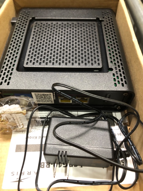 Photo 3 of ARRIS Surfboard SBG10-RB DOCSIS 3.0 Cable Modem & AC1600 Dual Band Wi-Fi Router & Monoprice RG6 Quad Shield CL2 Coaxial Cable with F Type Connector