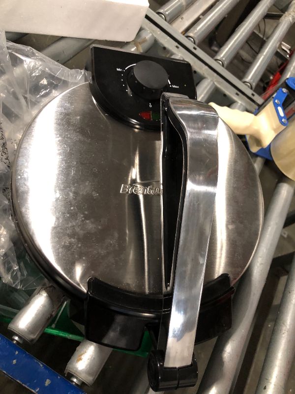 Photo 1 of *****DAMAGED******Brentwood TS-129 Stainless Steel Non-Stick Electric Tortilla Maker, 12-Inch