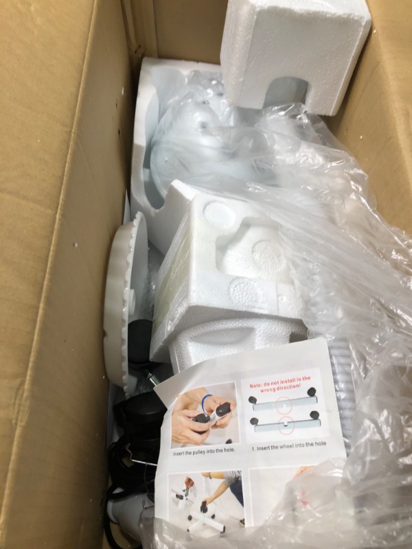 Photo 1 of ***** MISSING ONE WHEEL*** Infrared Light,275W Near Red Infrared Heat Lamp for Relieve Joinpt Pain and Muscle Aches White