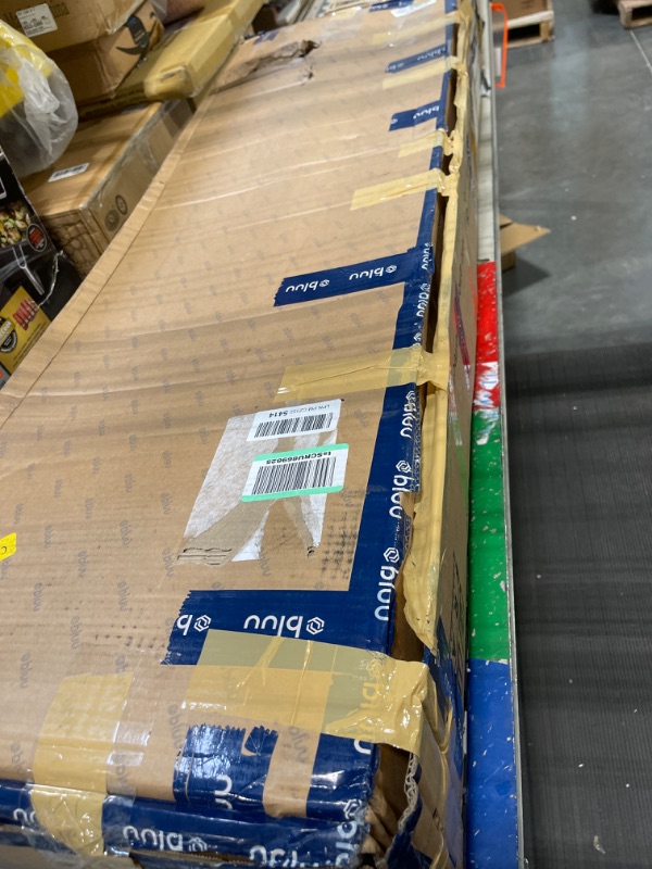 Photo 1 of BLUU 15ft Large Patio Umbrellas with Base Included, Outdoor Double-Sided Umbrella with Crank Handle, Powerful UV Protective, for Pool Lawn Garden Beige