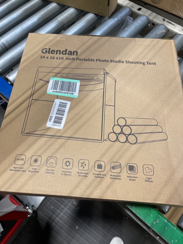 Photo 1 of Glendan Light Box Photography, Portable Photo Studio Light Box, 16" x 16" Professional Dimmable Shooting Tent Kit with 216 LED Table Top Light & 6 Backdrops Photo Box for Product Photography 16*16 Inch