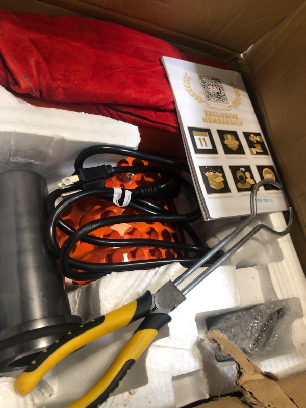 Photo 3 of **Used like new**TOAUTO Upgraded Gold Melting Furnace TGF3000-V1.1, 1+3 KG Electric Digital Smelting Furnace 1400W 2100F PID Smelter Kiln Kit Casting Refining Jewelry Precious Metals Gold Silver Copper Aluminum (110v)