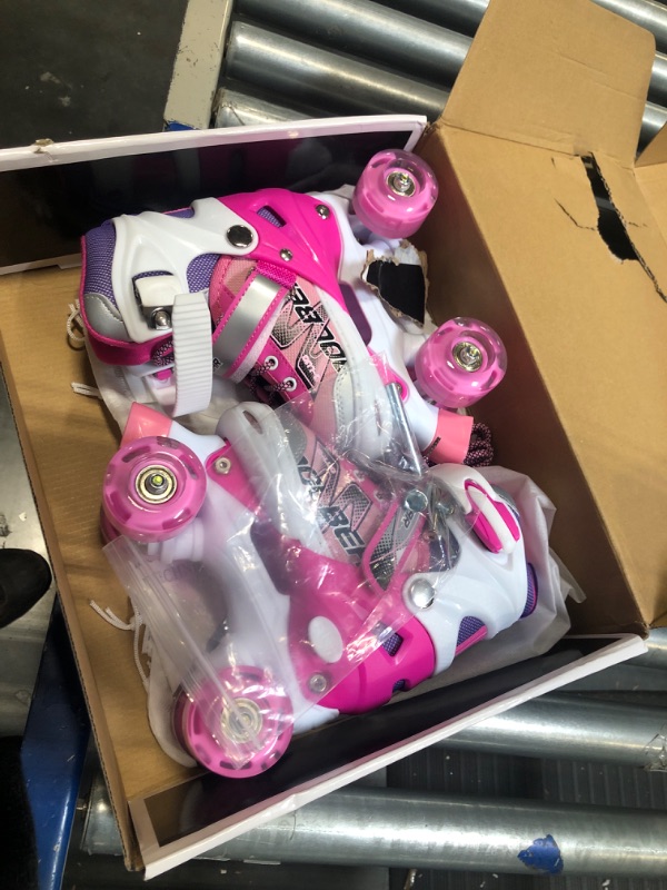 Photo 2 of **New open**Sowume Adjustable Roller Skates for Girls and Women, All 8 Wheels of Girl's Skates Shine, Safe and Fun Illuminating for Kids