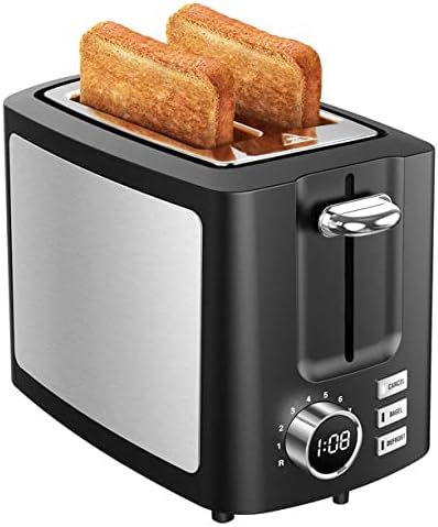 Photo 1 of 2-Slice Slot Toaster, 9 Bread Settings with LCD screen, 1.5" Extra-Wide Slots, Black
