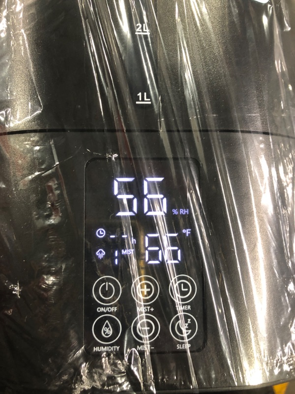 Photo 1 of 5.2L Humidifiers for Bedroom and Plants, Ultrasonic Cool Mist Humidifiers for Baby home Mist Top Fill Desk Humidifiers Essential Oil Diffuser, Quiet Humidifiers with Adjustable Mist,360°Nozzle-Black Black 5.2L