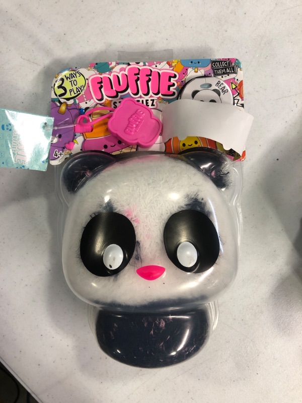 Photo 1 of Fluffie Stuffiez Panda Small Collectible Feature Plush - Surprise Reveal Unboxing with Huggable ASMR Fidget DIY Fur Pulling, Ultra Soft Fluff