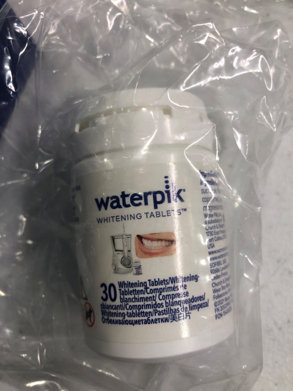 Photo 2 of Waterpik Boost Water Flosser Tip with 30 Fresh Mint Whitening Tablets, Whiten Teeth and Remove Stains Gently