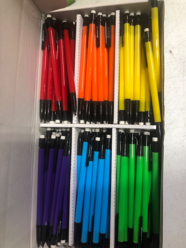 Photo 1 of Madisi Mechanical Pencil, 0.7mm Medium Point, HB #2 Lead, Assorted Barrels, 144-Count
