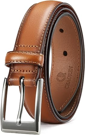 Photo 1 of CHAOREN Mens Dress Belt - Genuine Leather Belt for Men 1 1/8" Formal - Perfect Companion to Mens Dress Shoes