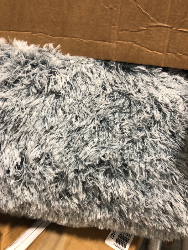 Photo 3 of **USED** CHAMPETS Washable Dog Bed for Crate, Grey, 41"X27",Large Dog Bed Washable for Small,Medium,Large,Extra Large,Waterproof Dog Beds for Large Dogs with Washable Cover,Crate Pet Bed for X-Large Dogs X-Large 41"X27" Grey