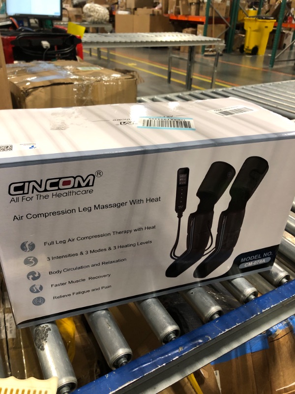 Photo 3 of CINCOM Leg Massager - Upgraded Foot Calf Thigh Massager with Heat and Compression for Circulation and Pain Relief(FSA or HSA Approved)