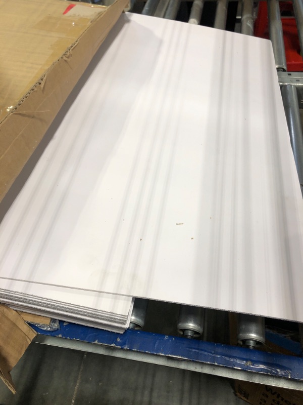 Photo 2 of 24 Pcs 2 x 2 ft Smooth Drop Ceiling Tile Easy Drop in Installation Waterproof Washable and Fire Rated Ceiling Panel PVC Ceiling Tiles to Keep Away Breakage for Kitchen Bathroom