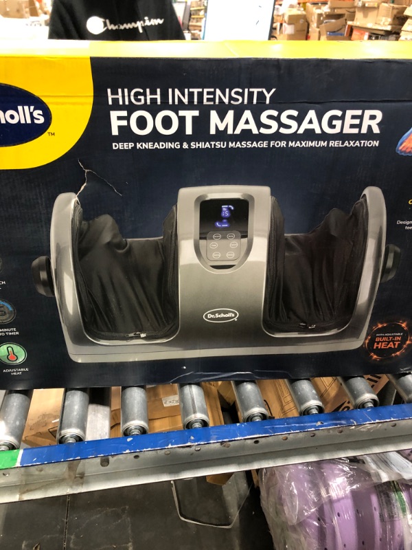 Photo 3 of Dr. Scholl's High-Intensity Deep Kneading Foot & Calf Massager, with Built-in Heat, Air Compression, and Adjustable Stand, Versatile Massager for Advanced Foot & Calf Care Calf/Foot