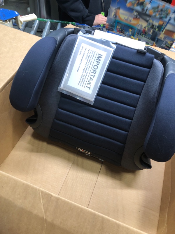 Photo 1 of Chicco GoFit ClearTex Backless Booster Car Seat - Reef | Navy Reef GoFit with ClearTex No Chemicals