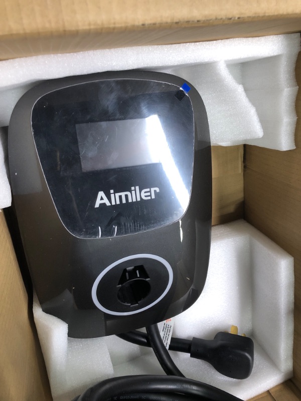 Photo 5 of Aimiler EV Charger Level 2, 48A 240V 11.5KW Smart Electric Vehicle Charger with NEMA 14-50P, 25ft-Cable ETL UL Listed Indoor/Outdoor Car Charging Station with App, Wi-Fi and Bluetooth Enabled EVSE