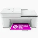 Photo 1 of HP DeskJet 4155e Wireless Color Inkjet Printer, Print, scan, copy, Easy setup, Mobile printing, Best-for home, Instant Ink with HP+,white