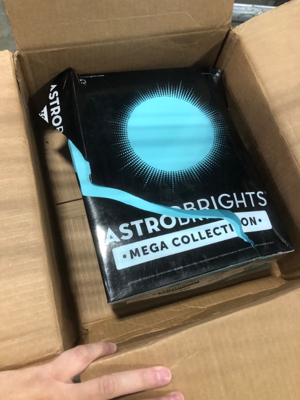 Photo 3 of **USED POSSIBLE MISSING PIECES** Astrobrights Mega Collection, Colored Cardstock, Punchy Pastel Blue Bliss, 320 Sheets, 65 lb./176 gsm, 8.5" x 11" - MORE SHEETS! (91746)