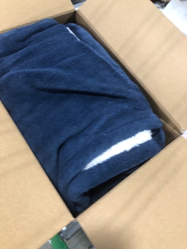 Photo 1 of Eddie Bauer | Smart Heated Electric Throw Blanket - Reversible Sherpa - Hands Free Control -Wi-Fi Only (2.4GHz) - Compatible with Alexa, Google, iOS, Android - Indigo