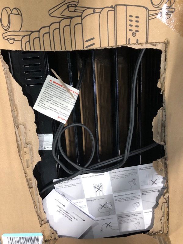 Photo 1 of Aikoper Oil Filled Radiator Heater, 1500W Electric Portable Space Heaters for Indoor Use with Remote, Digital Thermostat, 4 Modes, 24h Timer, Overheat & Tip-Over Protection Quiet for Whole Room
