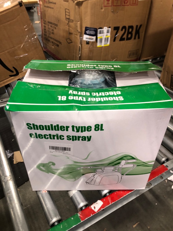 Photo 1 of SideKing Battery Powered Sprayer 2 Gallon, Upgrade Powerful Electric Sprayer with 3 Mist Nozzles, Retractable Wand, Rechargeable Handle, Garden Sprayer with Adjustable Shoulder Strap for Lawn & Garden Blue