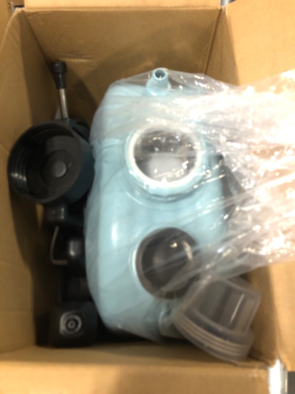 Photo 1 of SideKing Battery Powered Sprayer 2 Gallon, Upgrade Powerful Electric Sprayer with 3 Mist Nozzles, Retractable Wand, Rechargeable Handle, Garden Sprayer with Adjustable Shoulder Strap for Lawn & Garden Blue