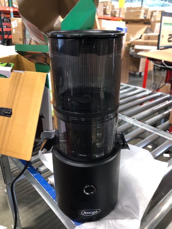 Photo 1 of Omega Juicer JC2022GY11 Slow Masticating Cold Press Vegetable and Fruit Juice Extractor Effortless Series for Batch Juicing with Extra Large Hopper for No-Prep, 68-Ounce Capacity, 150-Watts, Gray 150-Watt Gray