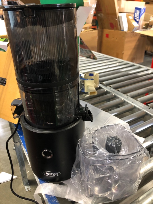 Photo 1 of Omega Juicer JC2022GY11 Slow Masticating Cold Press Vegetable and Fruit Juice Extractor Effortless Series for Batch Juicing with Extra Large Hopper for No-Prep, 68-Ounce Capacity, 150-Watts, Gray 150-Watt Gray