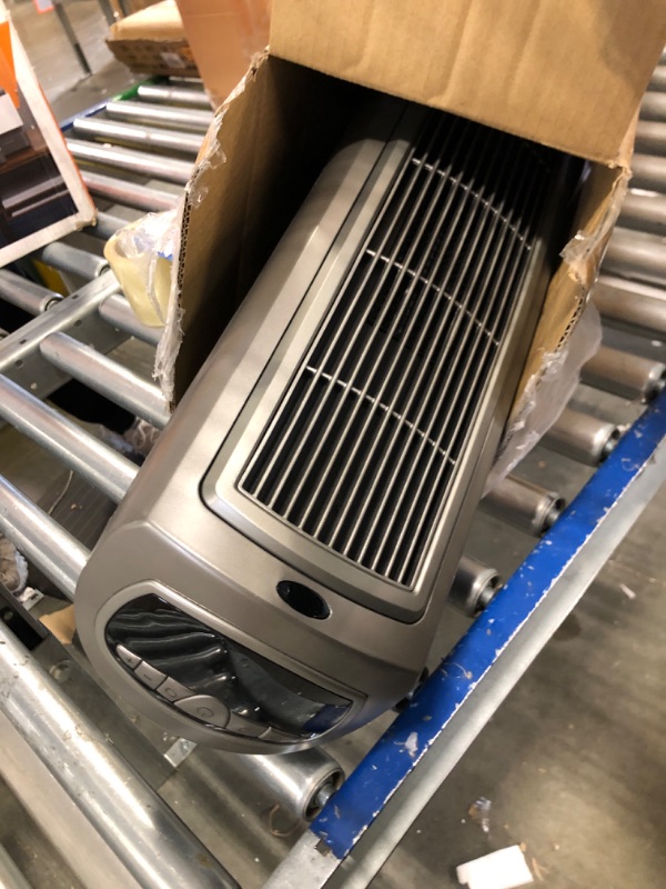 Photo 3 of Lasko 1500W Digital Ceramic Space Heater with Remote, 755320, Silver **MISSING REMOTE*