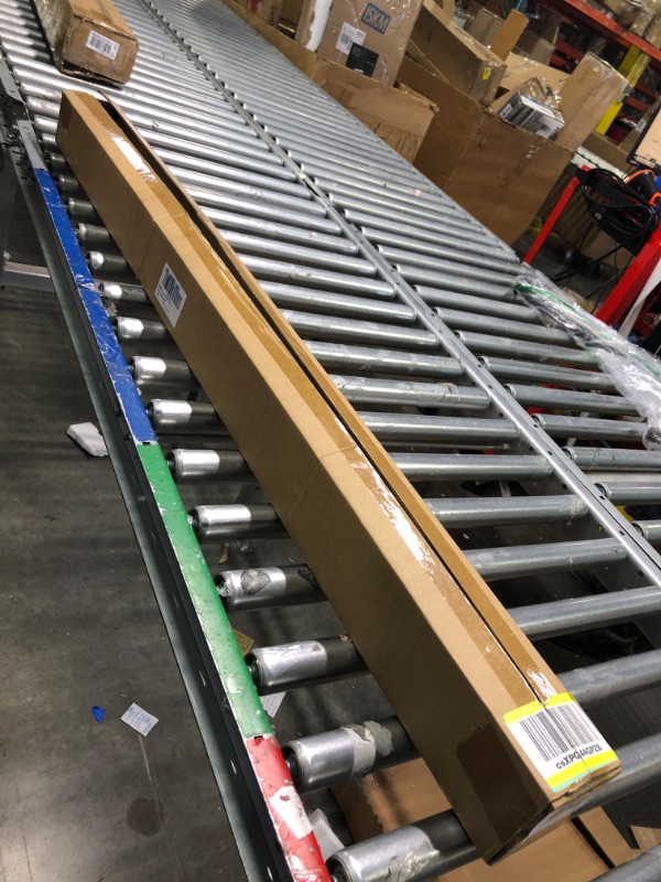 Photo 1 of Meriville 1-Inch Diameter Ball Telescoping Double Window Treatment Curtain Rod, 48-Inch to 84-Inch, Glossy White 48"-84" Glossy White