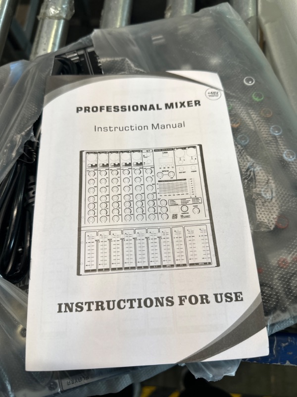 Photo 4 of XTUGA TS7 Professional 7 Channel Audio Mixer with 99 DSP Effects,7-band EQ,Independent 48V Phantom Power&Mute Button,Bluetooth Function,USB Interface Recording for Studio/DJ Stage/Party