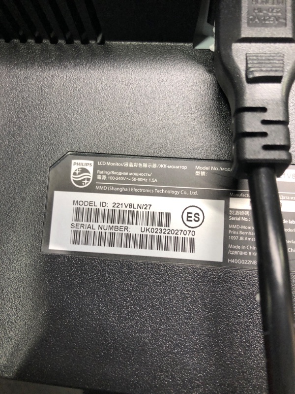Photo 1 of PHILIPS Computer Monitors 22 inch Class Thin Full HD (1920 x 1080) 75Hz Monitor, VESA, HDMI & VGA Port, 4 Year Advance Replacement Warranty, 221V8LN 22" Class Full HD | VA | 75Hz