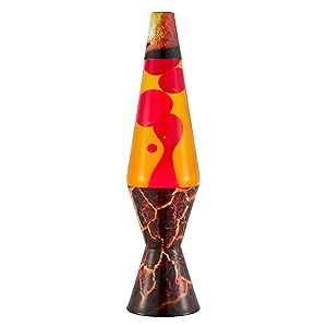 Photo 1 of Lamp - 14.5 Volcanic Crags - The Original Motion Light -Red Wax And Orange Liquid - 2078
