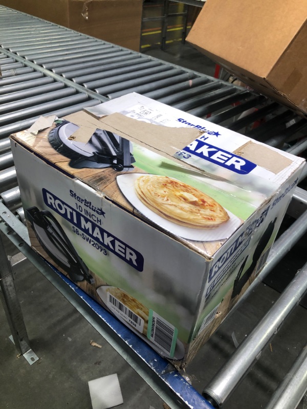 Photo 2 of 10inch Roti Maker by StarBlue with FREE Roti Warmer - The automatic Stainless Steel Non-Stick Electric machine to make Indian style Chapati, Tortilla, Roti AC 110V 50/60Hz 1200W SB-SW2093