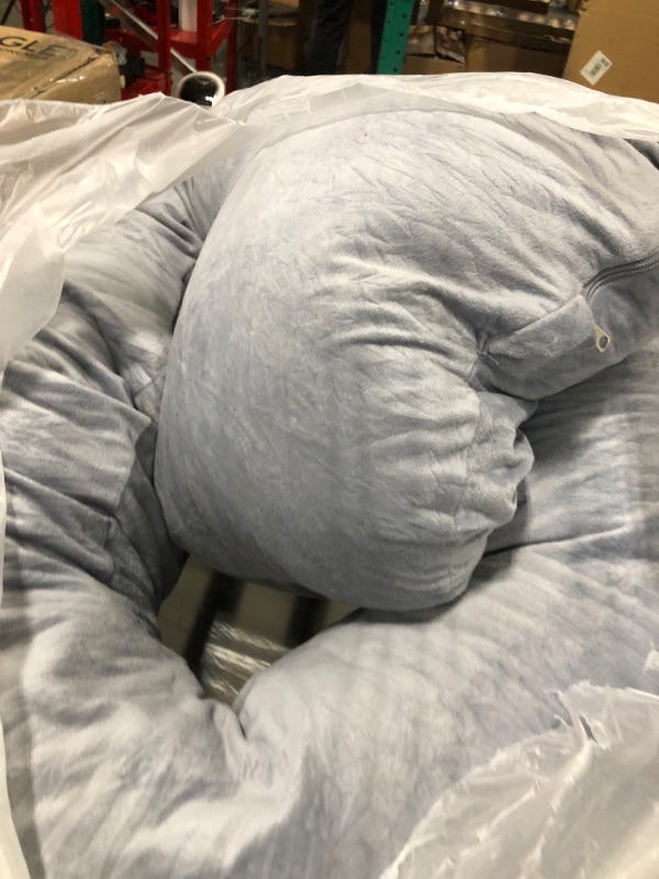 Photo 4 of **USED** Pharmedoc Pregnancy Pillows, U-Shape Full Body Pillow - Jumbo Size Grey - Pregnancy Pillows for Sleeping - Body Pillows for Adults, Maternity Pillow and Pregnancy Must Haves (BPJM-SP01-BLGY) Jumbo Grey