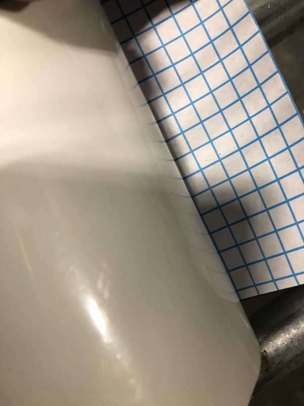 View 3 of Transfer Tape for Vinyl 12" x 50 FT with Blue Alignment Grid Medium Tack for Adhesive Vinyl Signs, Application Clear with Grid Contact Paper Roll for Silhouette Cameo, Decals, Stickers, Windows 12"x50 Feet, Blue Grid