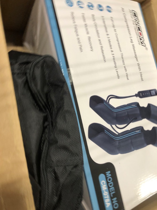 Photo 1 of CINCOM Leg Massager - Upgraded Foot Calf Thigh Massager with Heat and Compression for Circulation and Pain Relief(FSA or HSA Approved)