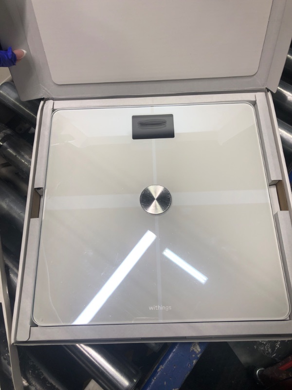 Photo 1 of **USED** WITHINGS - Scale for Body Weight and Complete Body Analysis, Wi-Fi & Bluetooth, Baby Weight Scale, Digital Scale, Accurate Visceral Fat, Heart Health, Scales Compatible with Apple, FSA/HSA Body Comp White