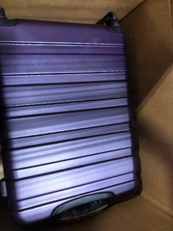 Photo 1 of Rockland Melbourne Hardside Expandable Spinner Wheel Luggage, Purple, Carry-On 20 inches** not exact photo**