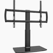Photo 1 of 
Universal Swivel TV Stand/Base Table Top TV Stand 32 to 70 inch TVs 80 Degree Swivel, 4 Level Height Adjustable, Heavy Duty Tempered GlassBase, Holds up to 88lbs Screens, HT04B-002