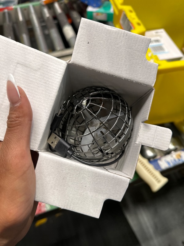 Photo 1 of Flying Orb Ball 2023 Upgraded - Hover Orb Magic Light Up Orb Flying Spinner Mini Drone Cosmic Globe for Kids Teens Adults Flying Ball Orbit Ball for Birthday Gift Family Gatherings Christmas (Gray)