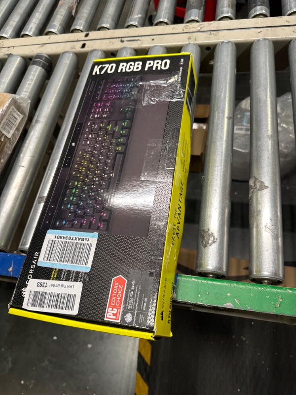 Photo 3 of Corsair K70 RGB PRO Wired Mechanical Gaming Keyboard (CHERRY MX RGB Speed Switches: Linear and Rapid, 8,000Hz Hyper-Polling, PBT DOUBLE-SHOT PRO Keycaps, Soft-Touch Palm Rest) QWERTY, NA - Black Cherry Speed- Fast K70 RGB PRO Black