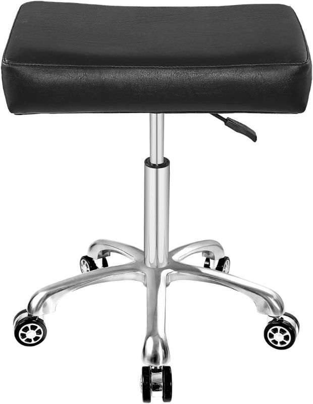 Photo 1 of Antlu Adjustable Rolling Swivel Stool Chair for Massage Office Tattoo Kitchen, Work Heavy Duty Hydraulic Stool with Wheels (Black)