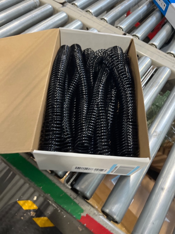 Photo 3 of Binditek Plastic Spiral Binding Coils, 30mm (1-3/16") Binding Spirals, 260 Sheet Capacity, 4:1 Pitch, Black Binding Spines, 48Loops for Letter Size, for Students and Coworkers 30mm (260 Sheet Capacity) 50P , Black