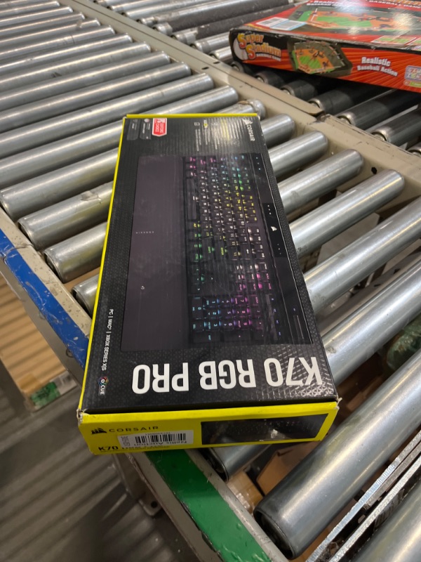 Photo 2 of Corsair K70 RGB PRO Wired Mechanical Gaming Keyboard (Cherry MX RGB Red Switches: Linear and Fast, 8,000Hz Hyper-Polling, PBT Double-Shot PRO Keycaps, Soft-Touch Palm Rest) QWERTY, NA - Black K70 RGB PRO Cherry Red- Linear Black